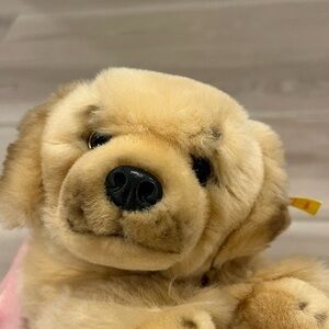 Steiff Stuffed Animal Dog Golden Retriever Hektor